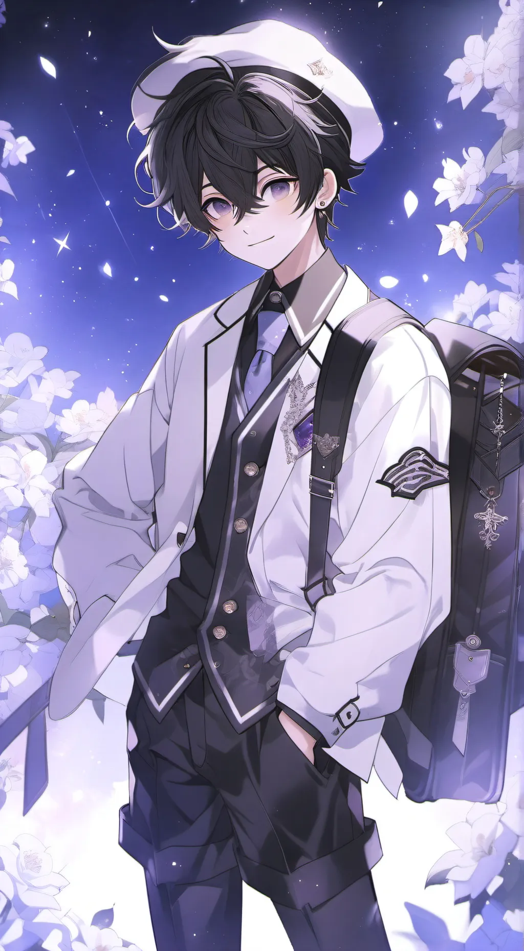 ai character: ᔷᕁLeoᕁᔻ background