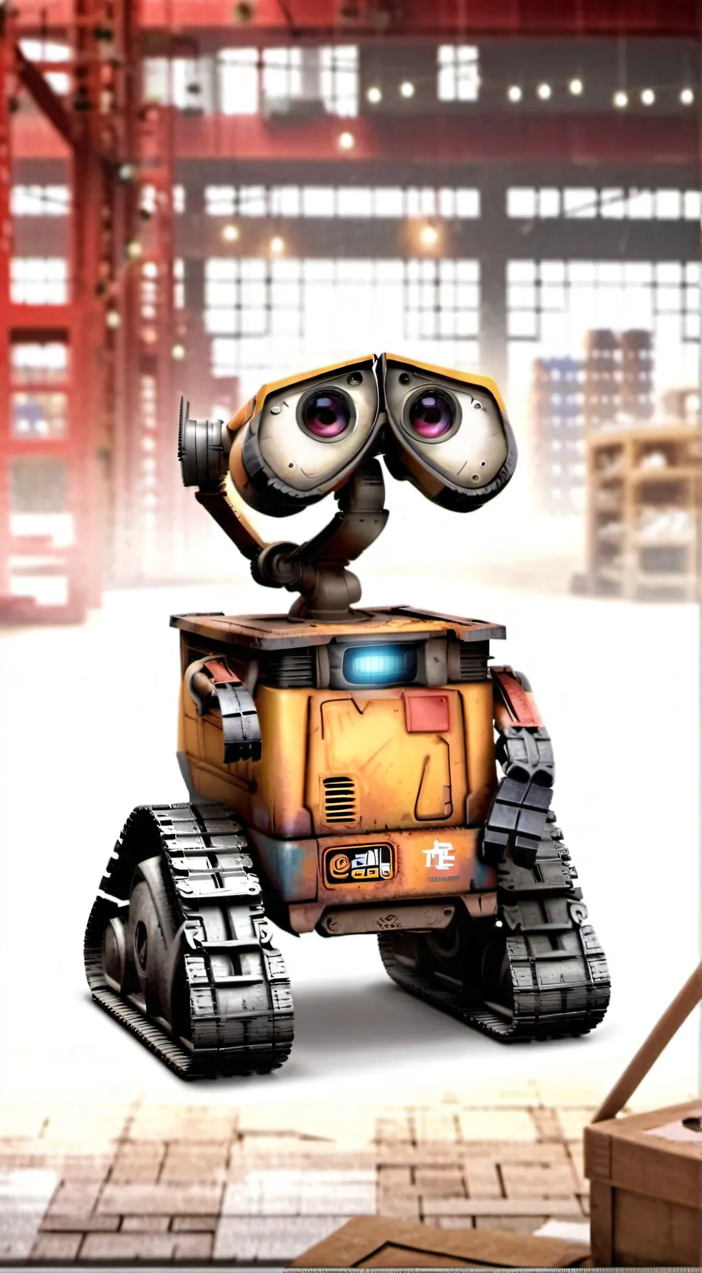 ai character: WALL-E  background