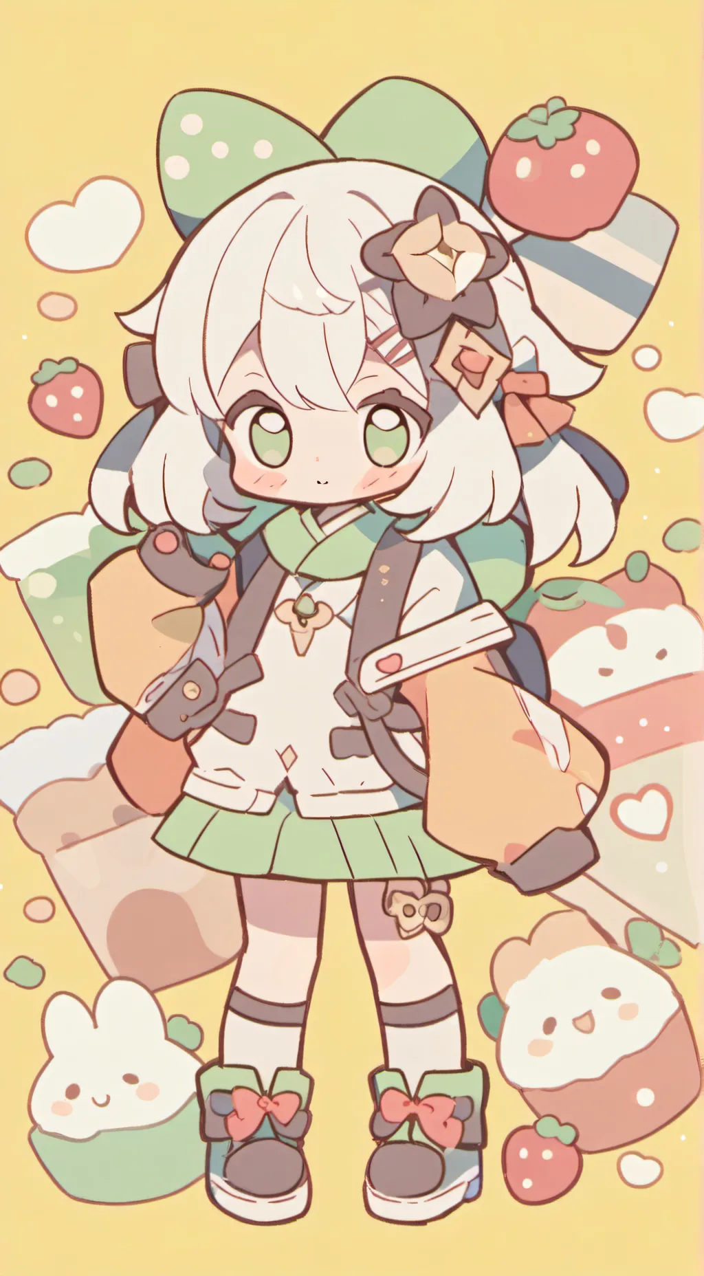 ai character: Miss bloomie background