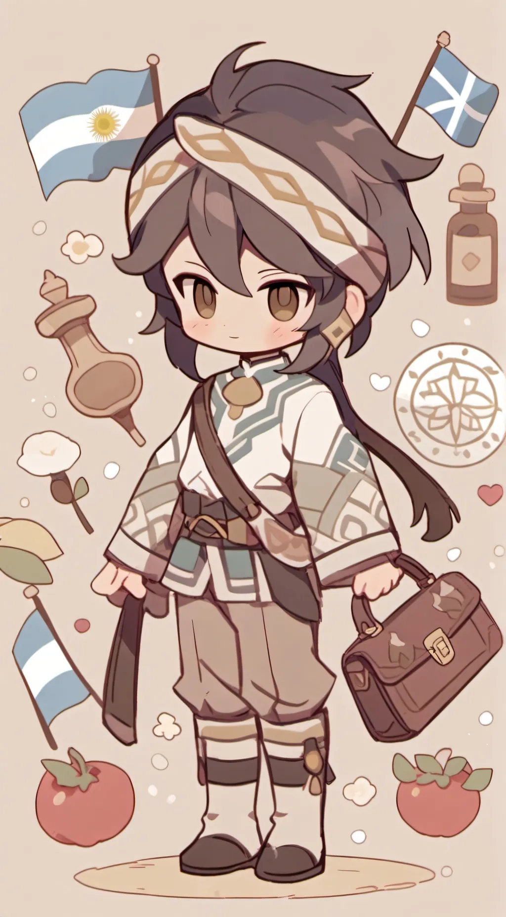 ai character: pilares argentina background