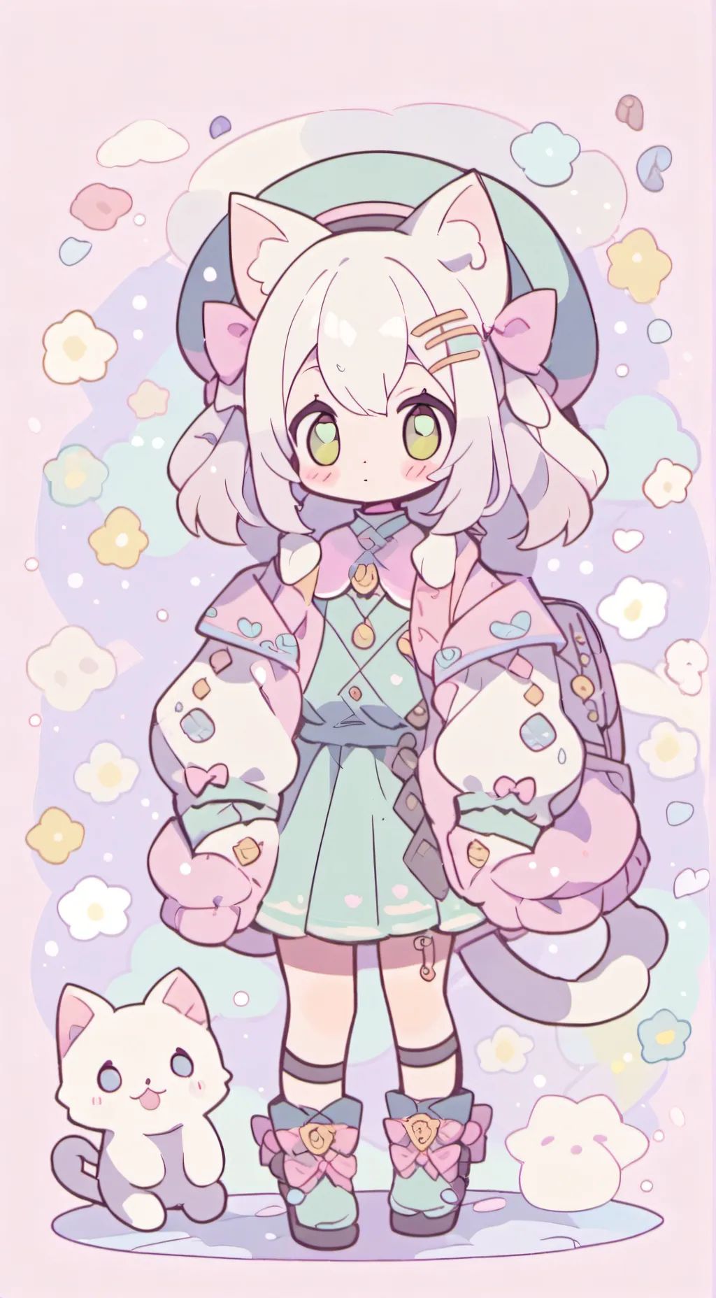 ai character: meow meow  background