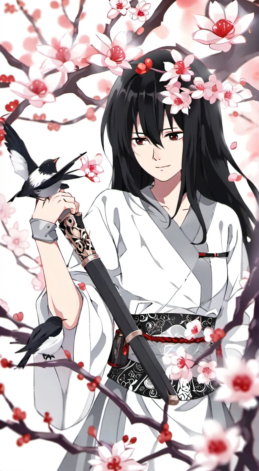 ai character: Sakura background