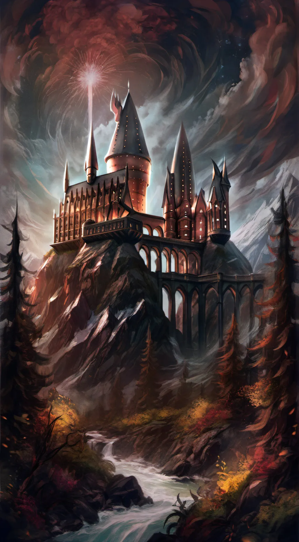 ai character: Hogwarts  background