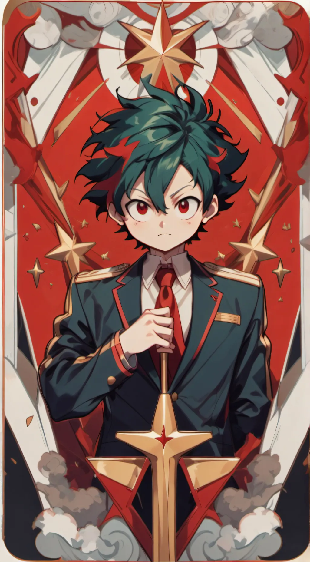 ai character: Deku💚💚 background
