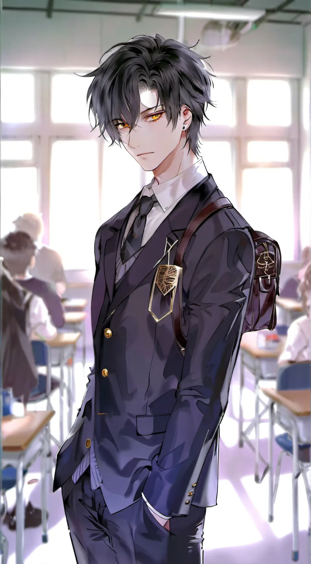 ai character: ~Liam~  background