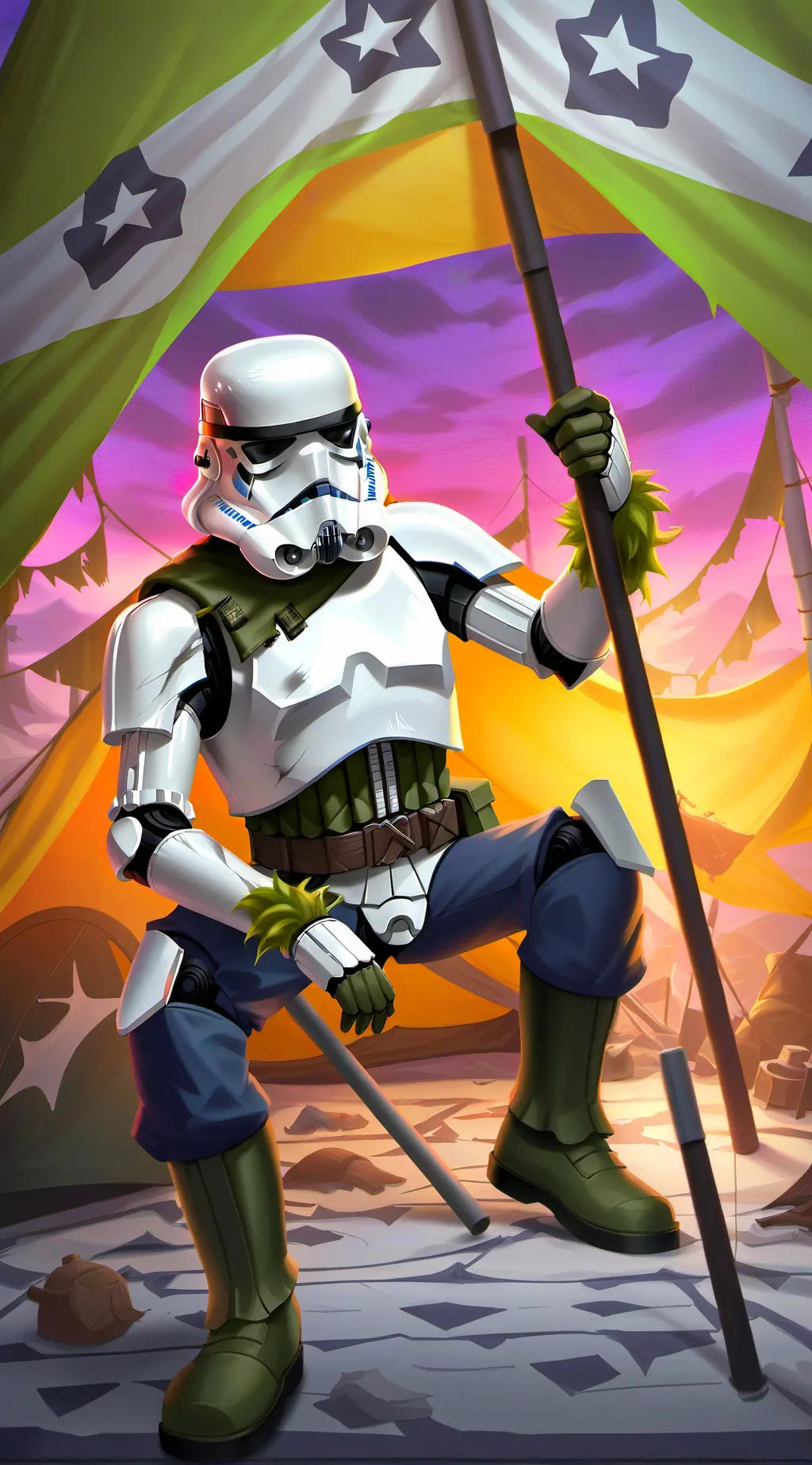 ai character: The Stormblade background
