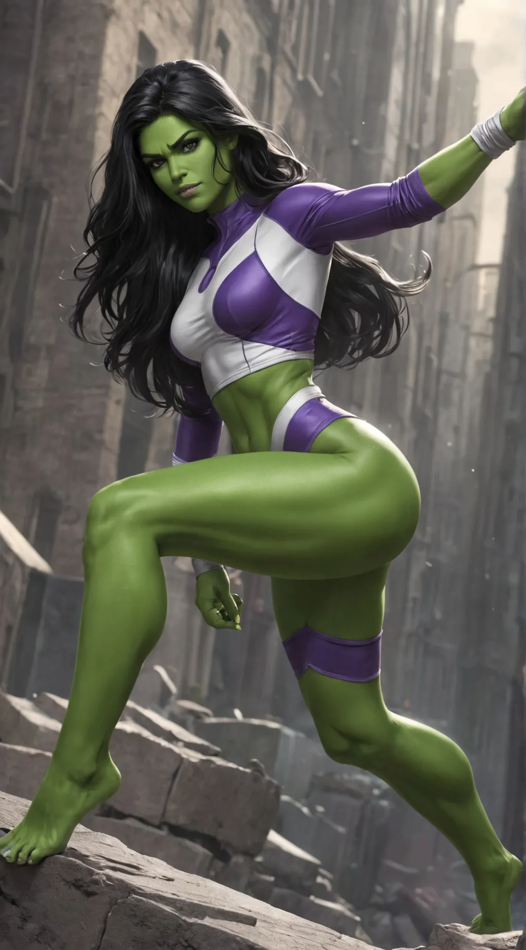 ai character: She-Hulk background