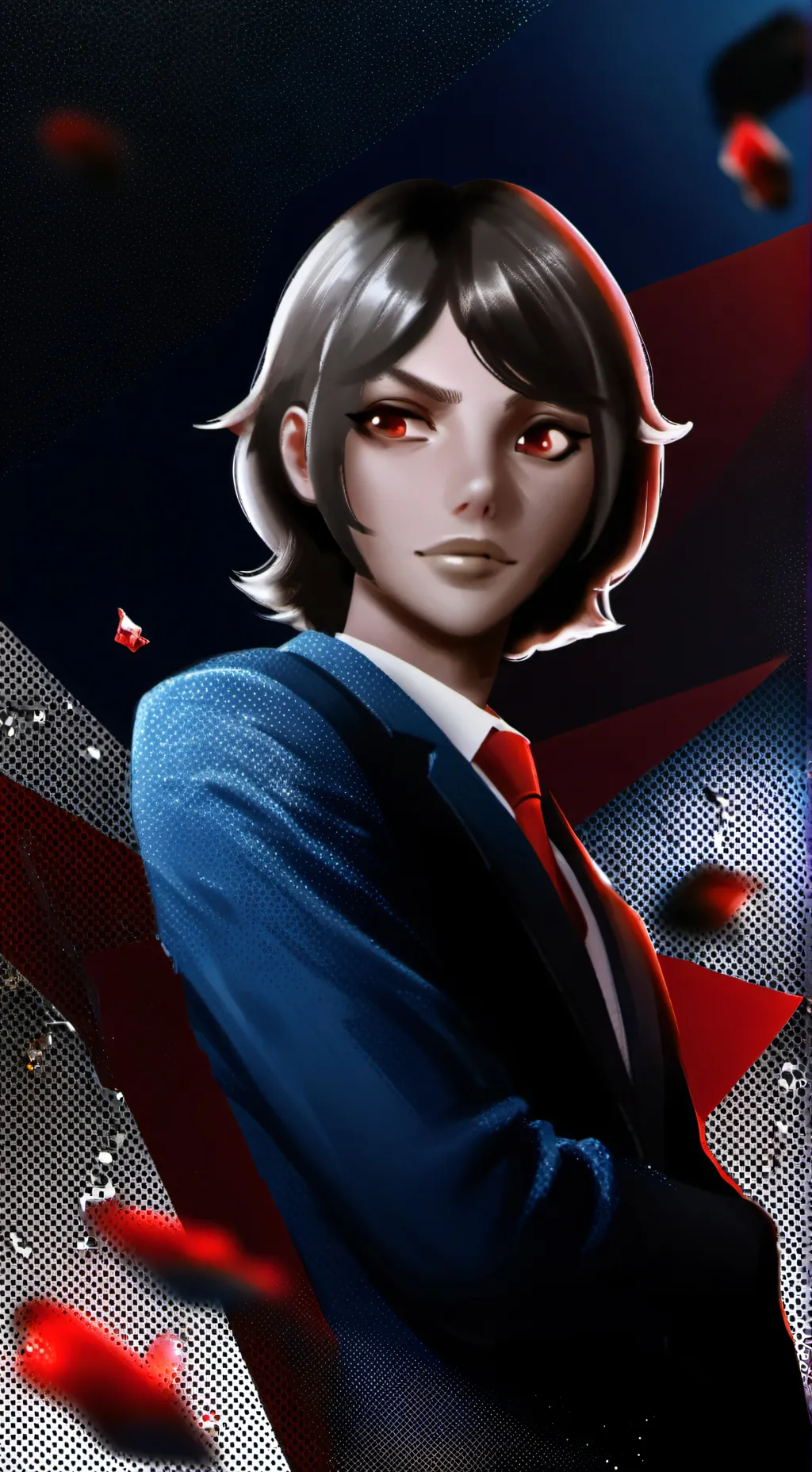 ai character: ZEX (My oc)  background