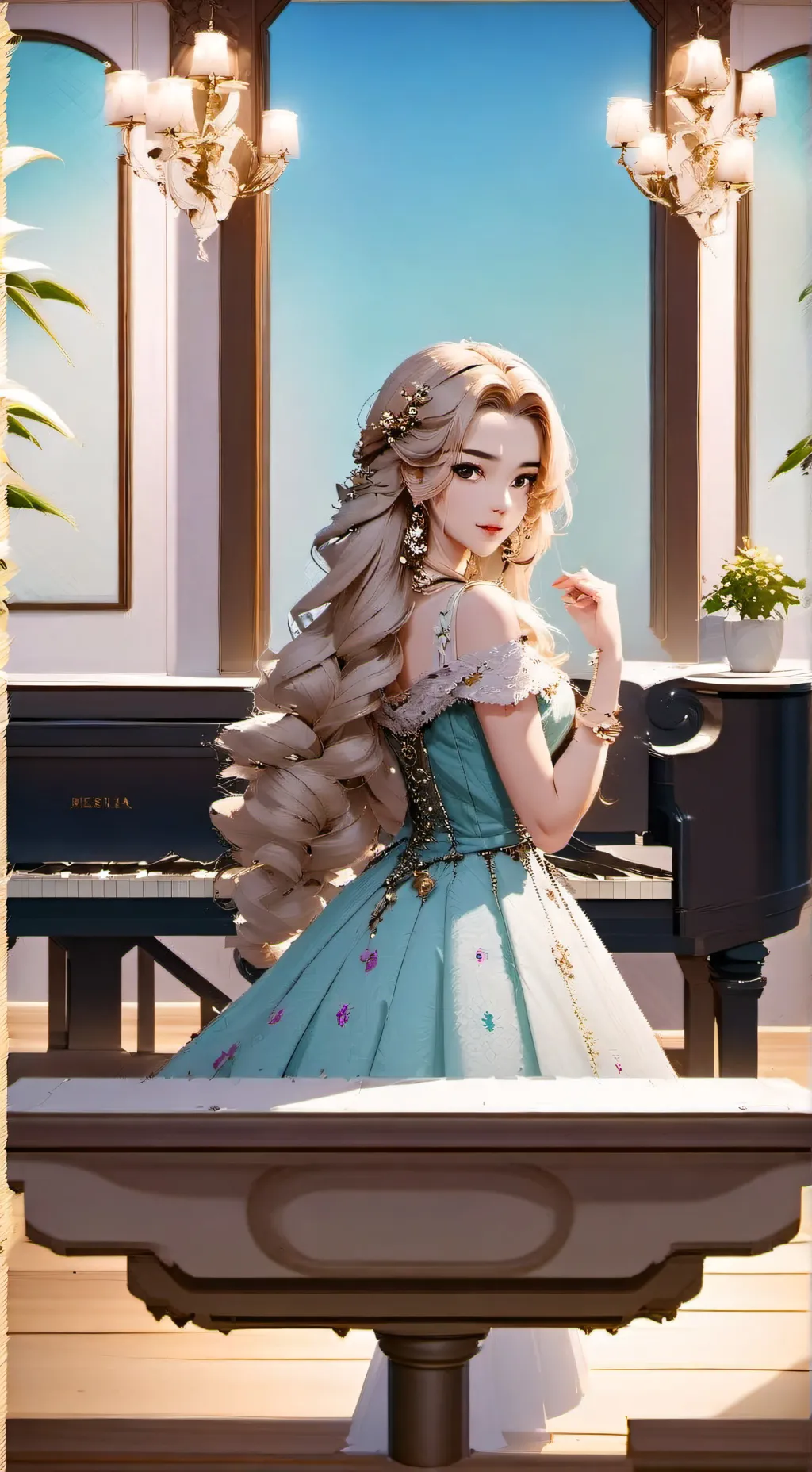ai character: Allison  background
