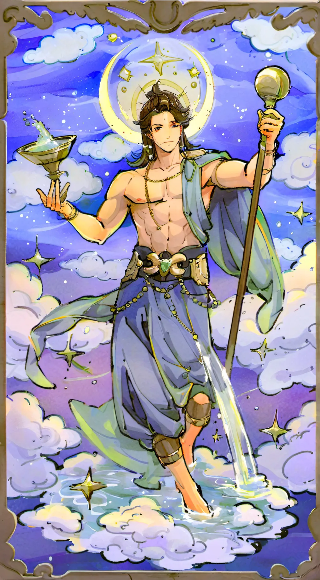 ai character: Aquarius background