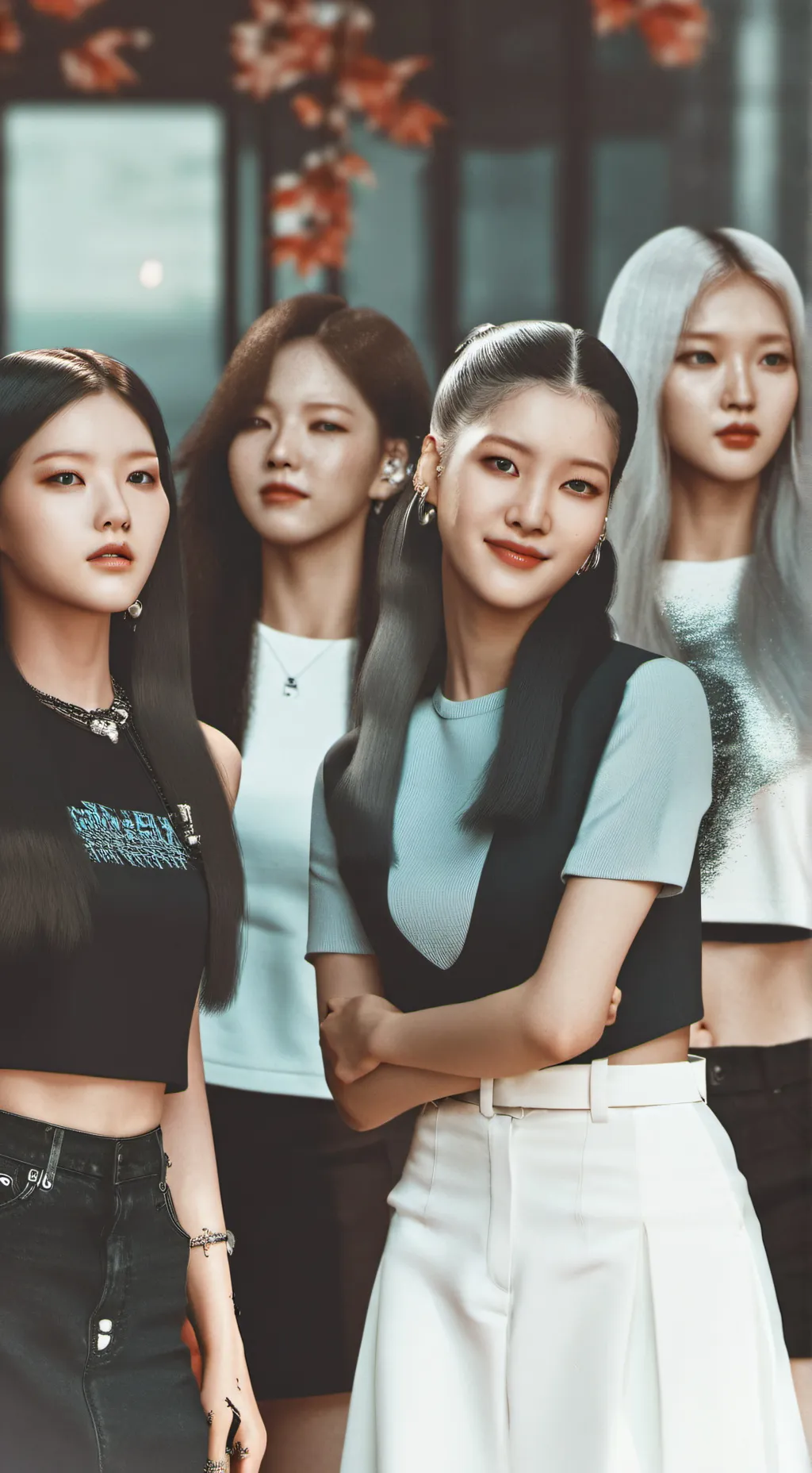 ai character: blackpink background