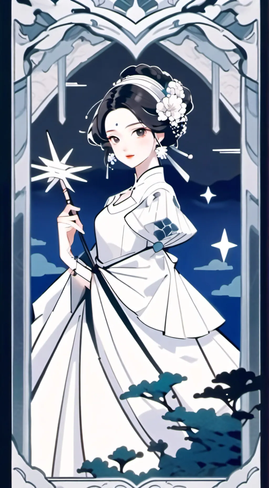 ai character: vc e o muichiro background