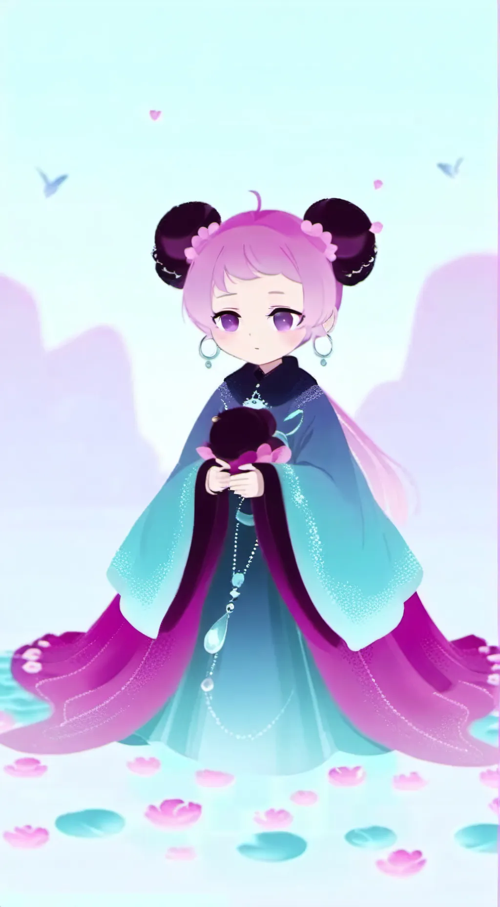 ai character: baby Love  background