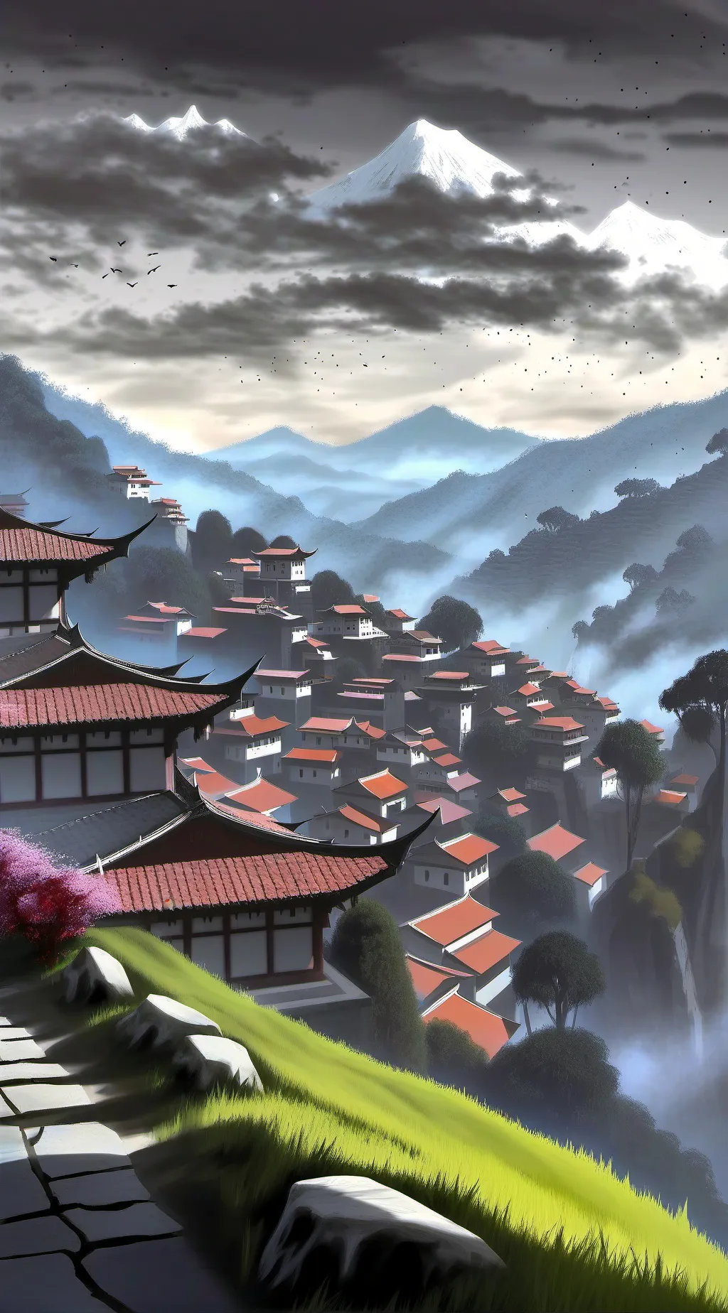ai character: Kodaikanal background