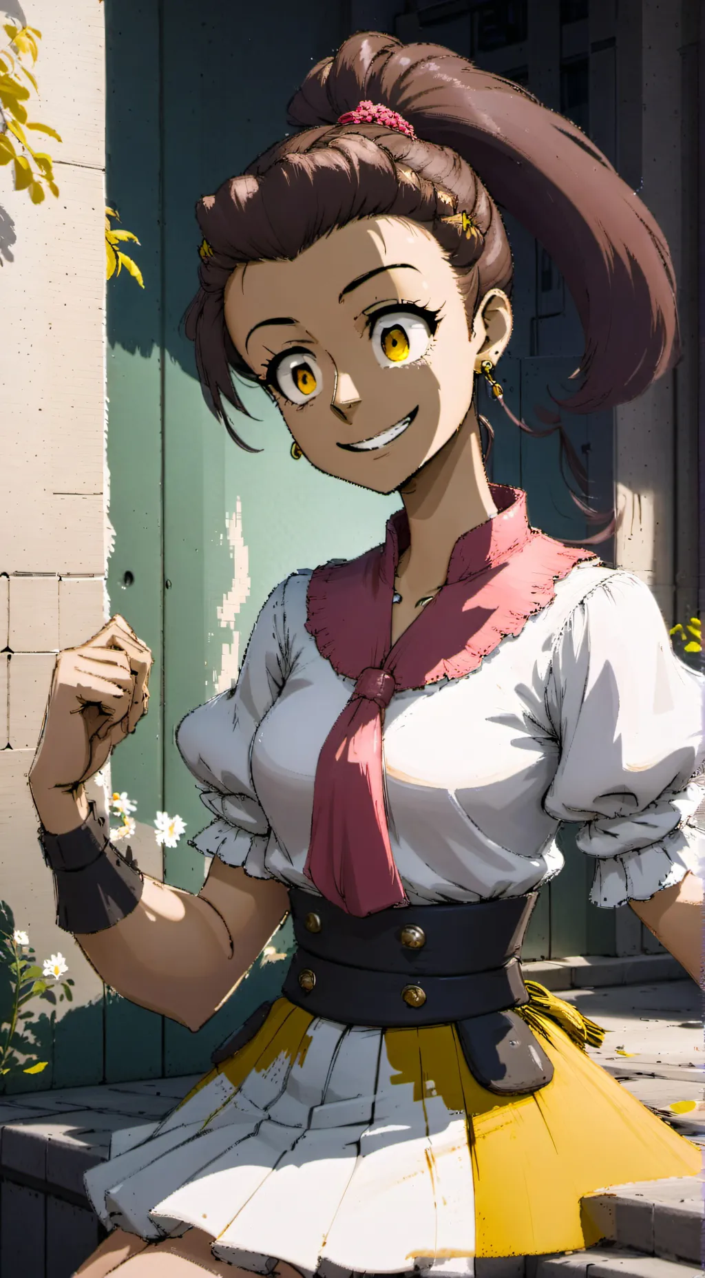 ai character: Luan Loud  background