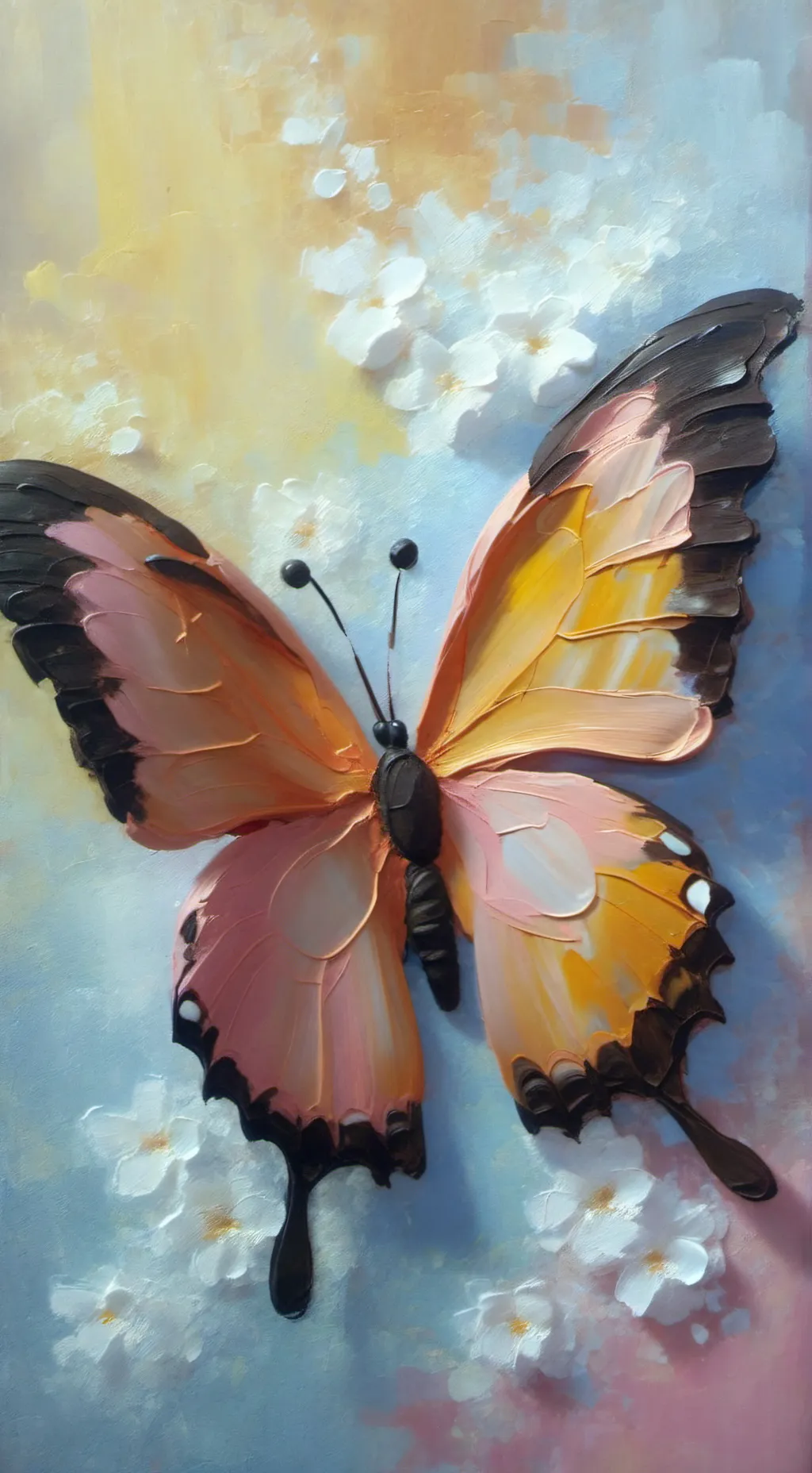 ai character: butterfly background