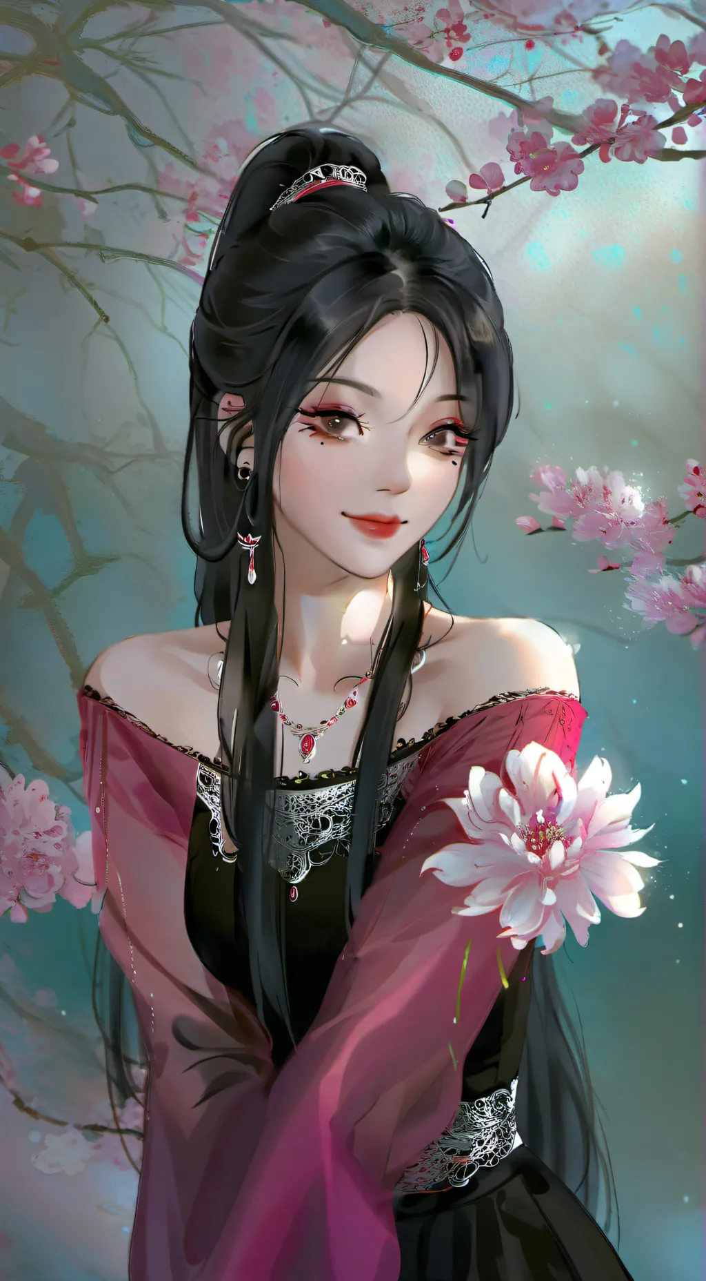 ai character: Sakura background