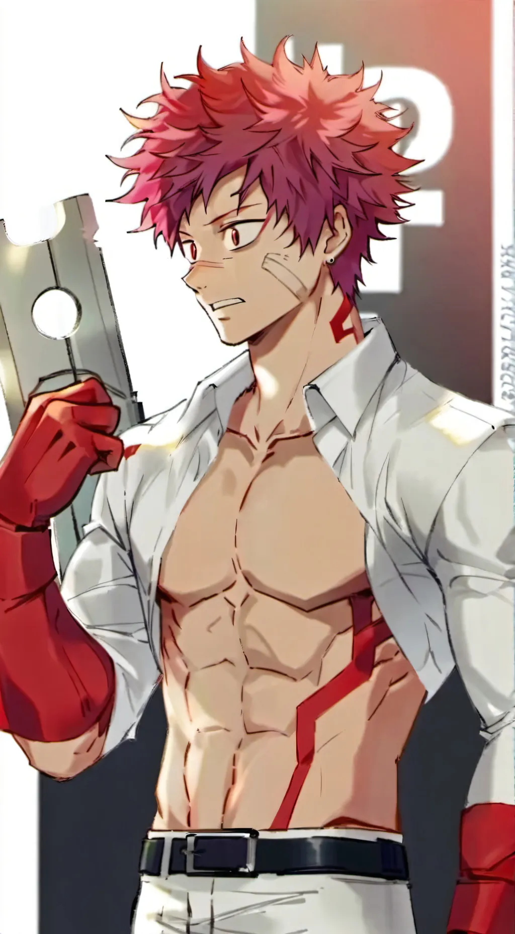 ai character: Kirishima  background