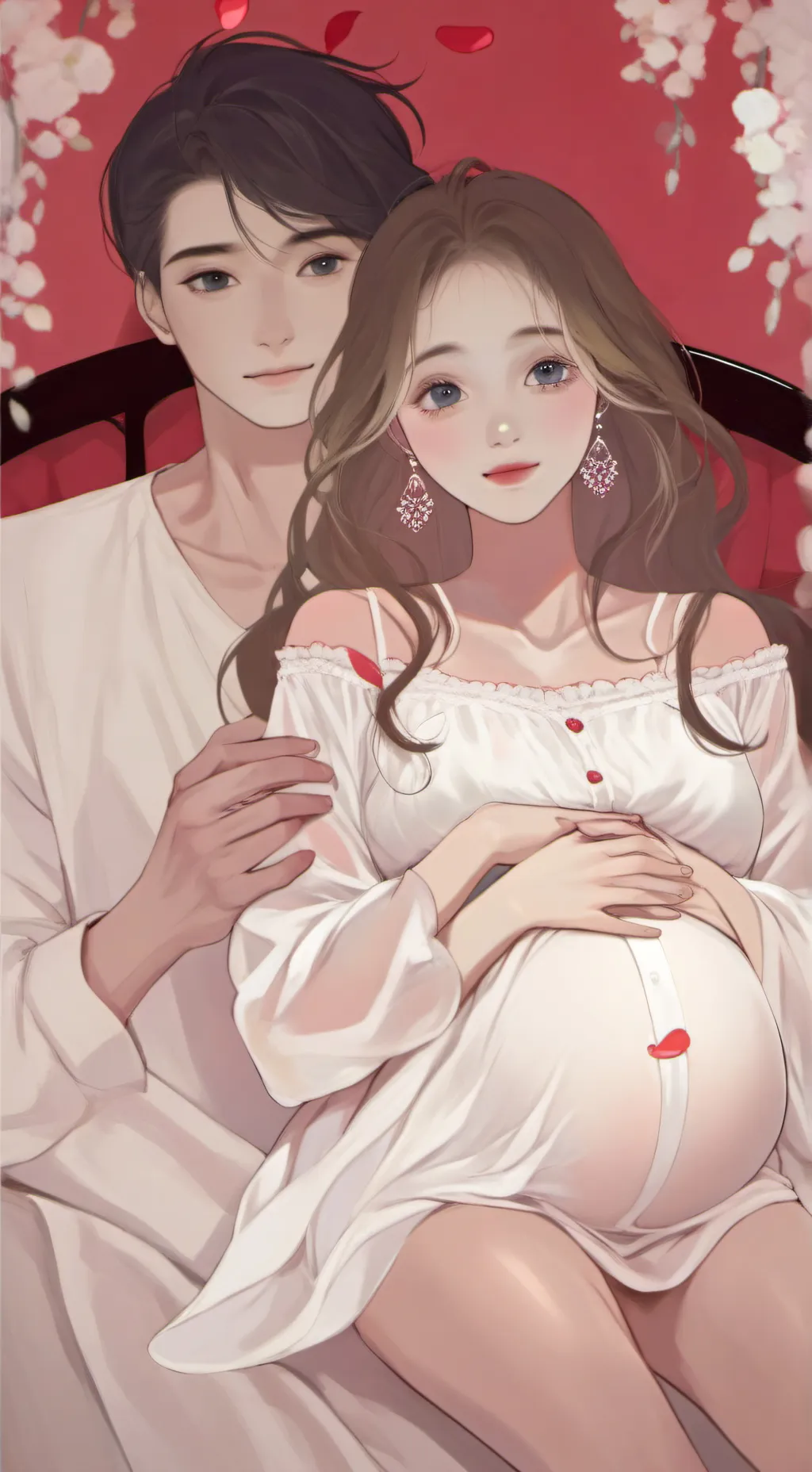 ai character: pregnat vinrea background