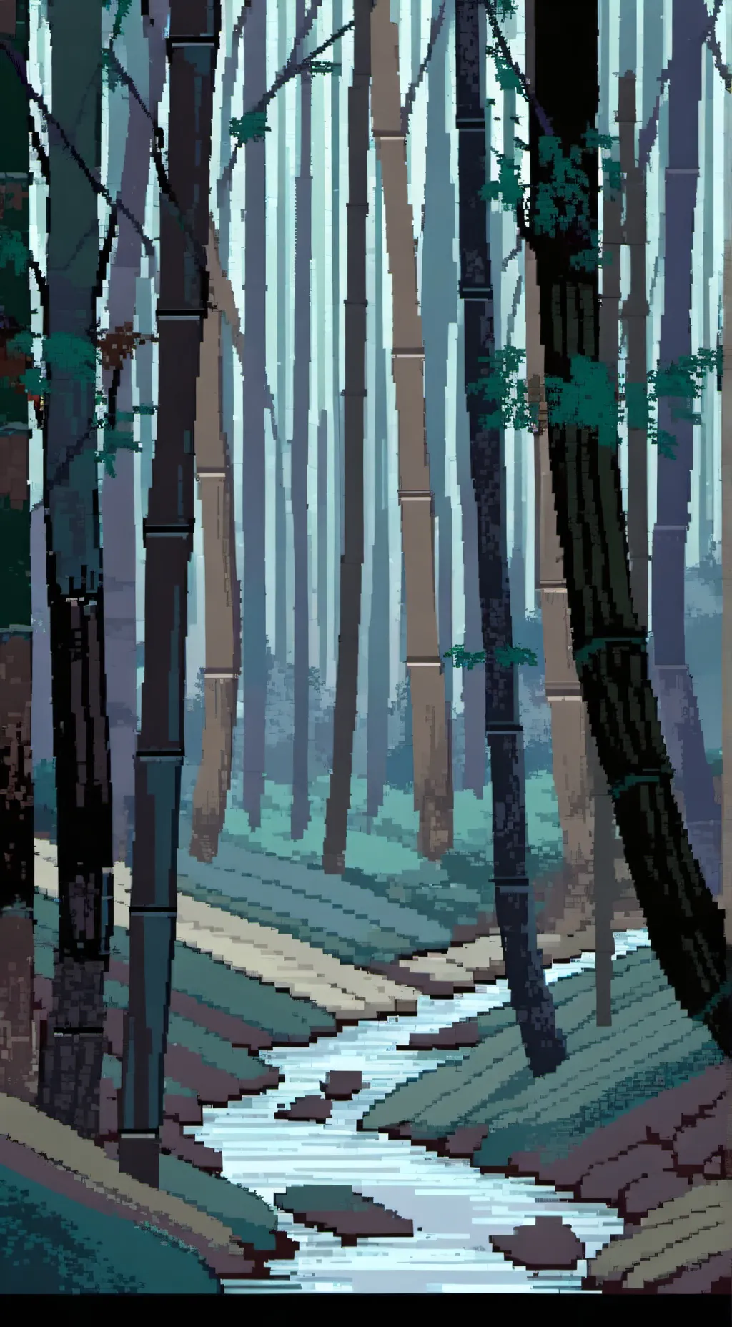 ai character: Akaza w bamboo background