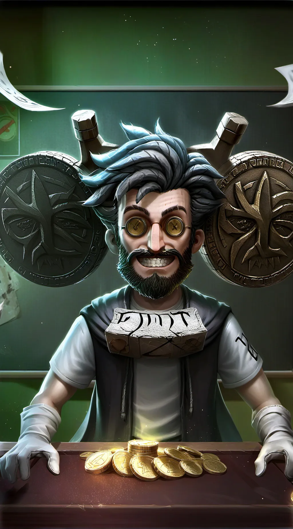 ai character: Prof. GoombaStyle background