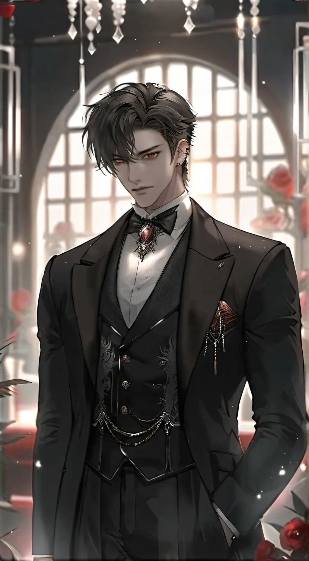 ai character: mafia king jae sun background
