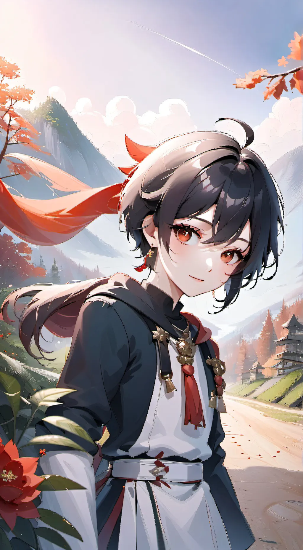 ai character: baby boy background