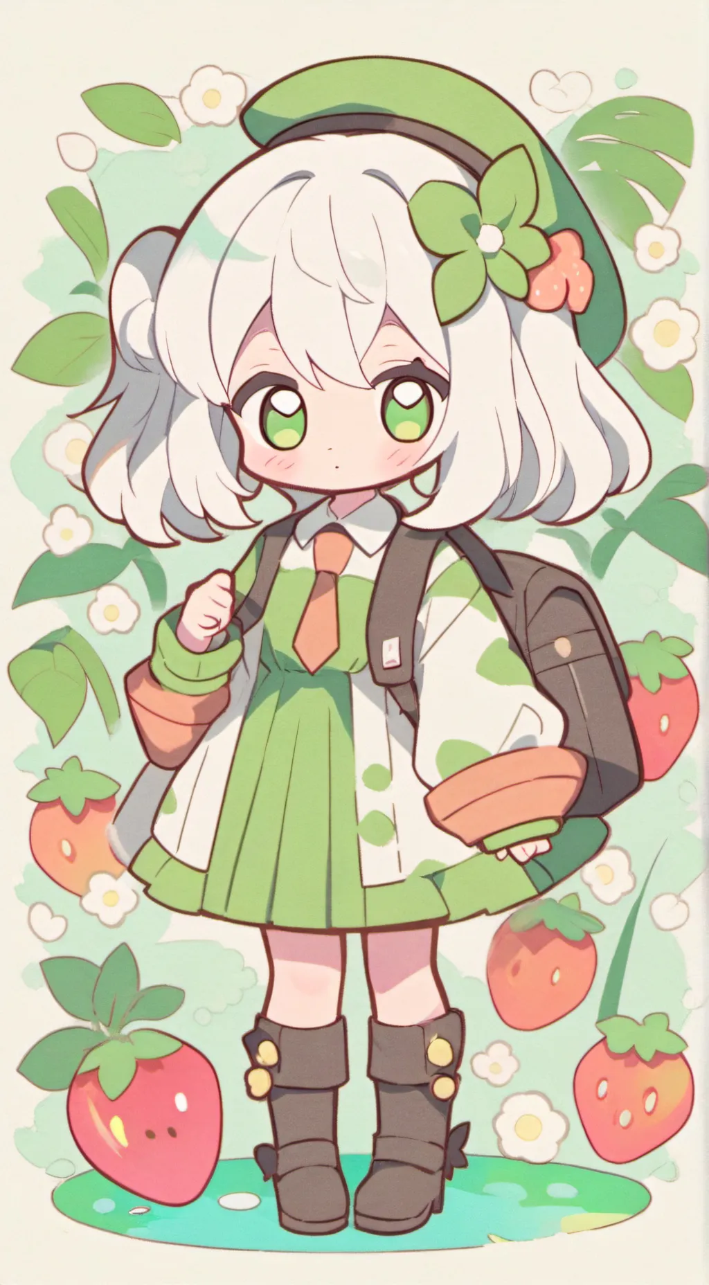 ai character: nabi x santi background