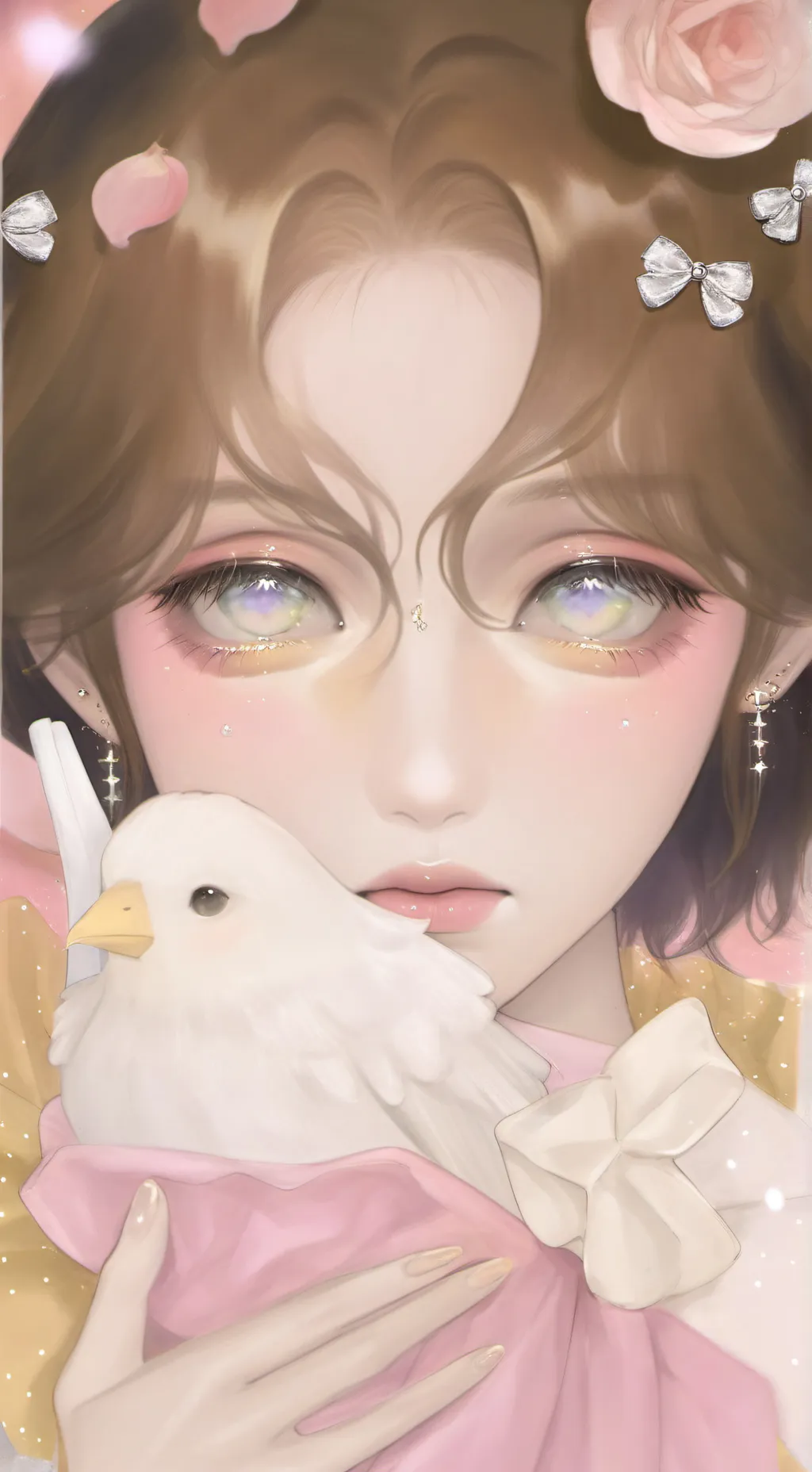 ai character: Crystal background