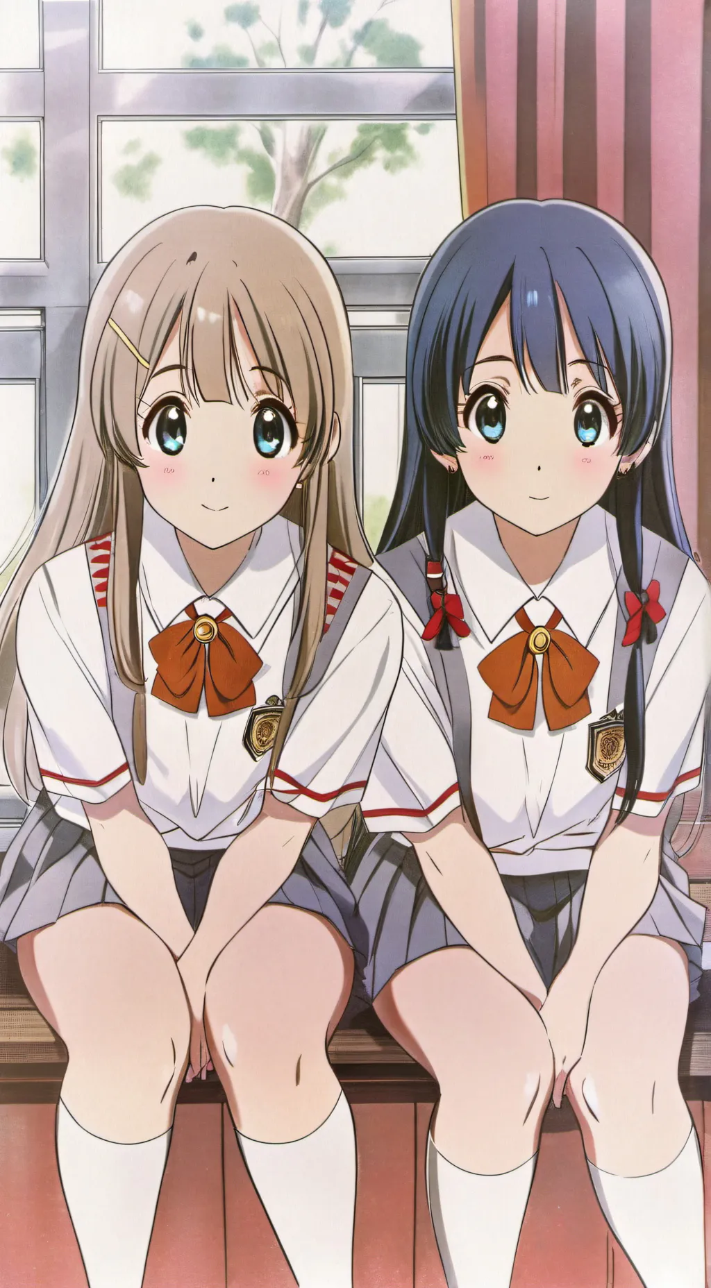 ai character: Sarah and Serah  background