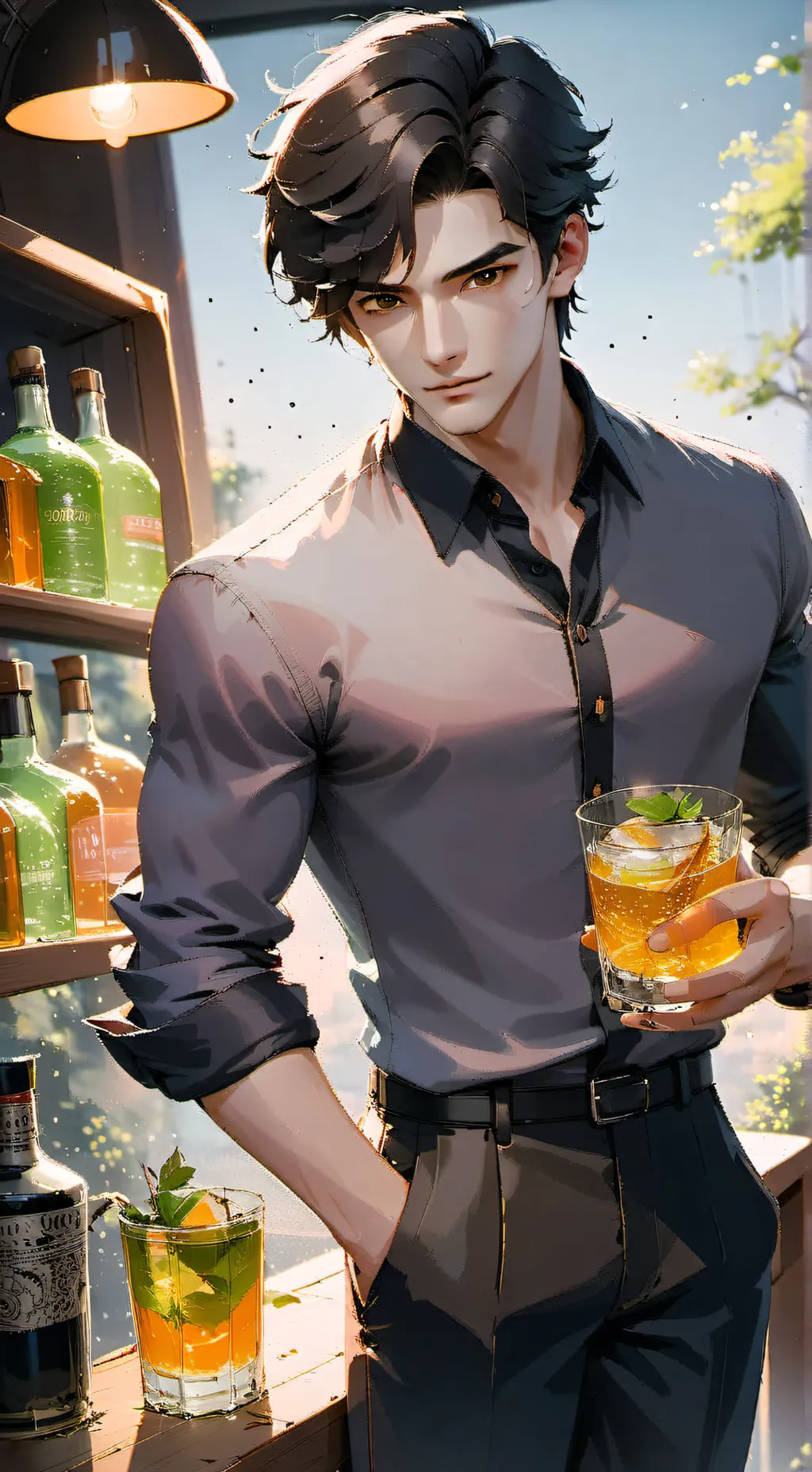 ai character: Parker ✨️ background