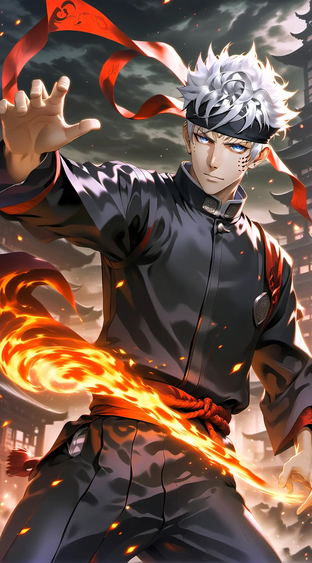ai character: Gojo Satoru background