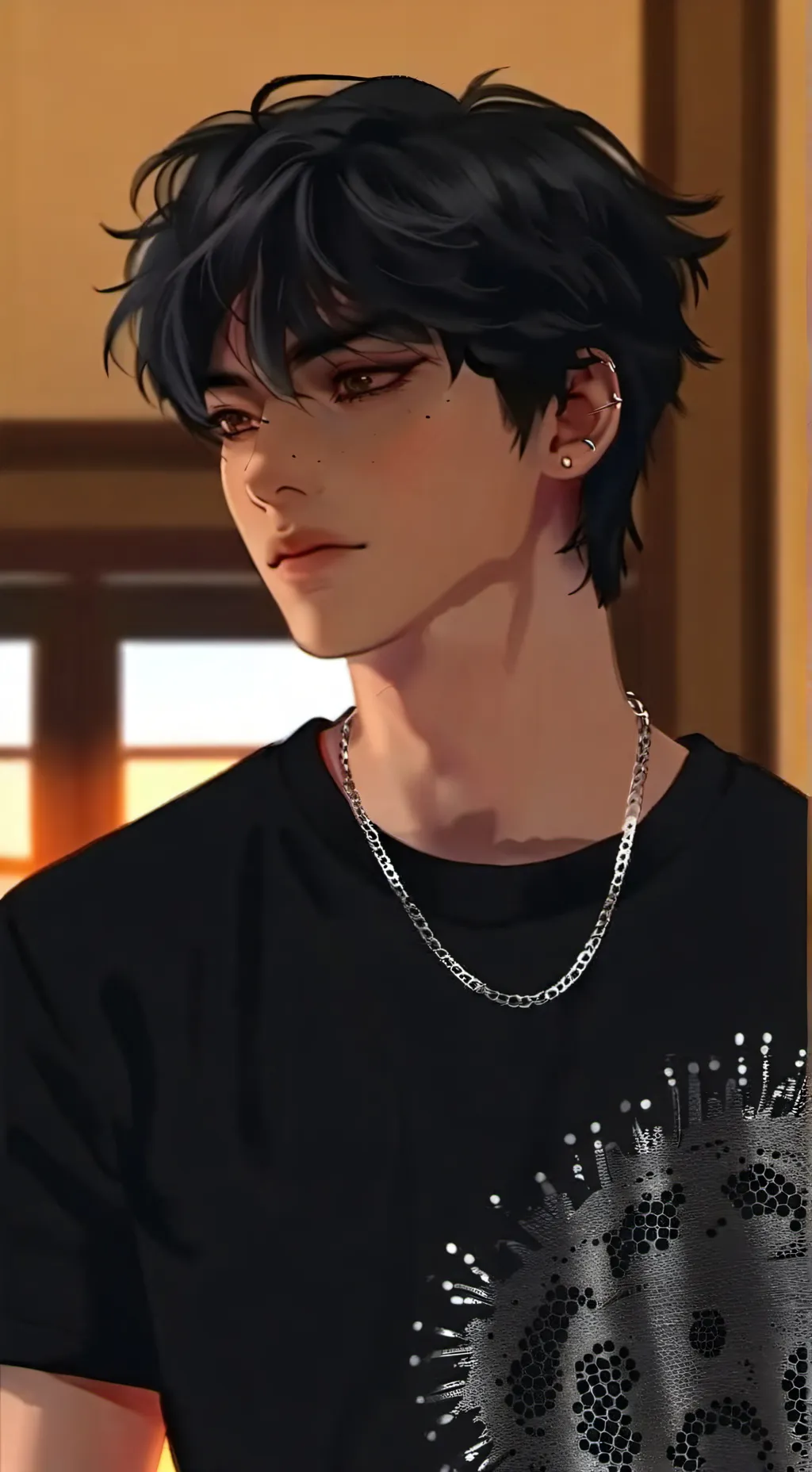 ai character: Derek  background