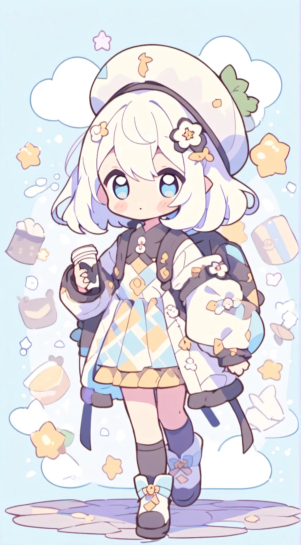 ai character: 💙Kirua🤍 background