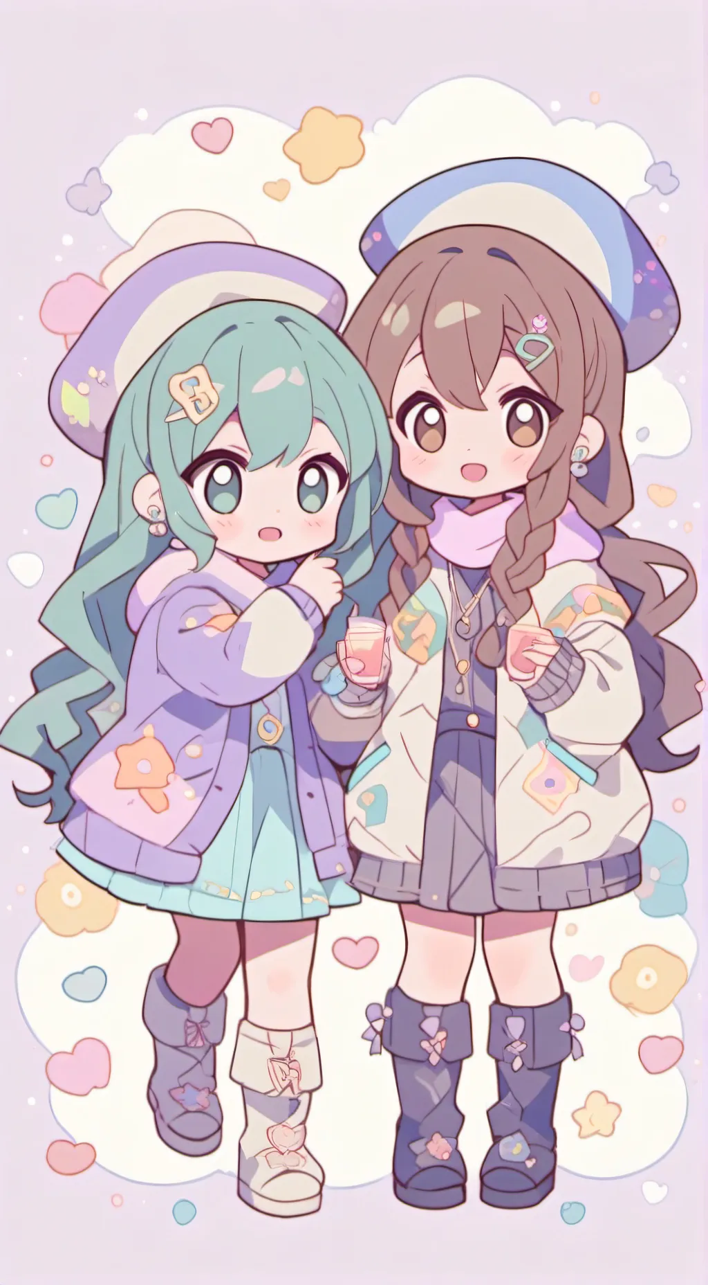 ai character: las amigas perdida background