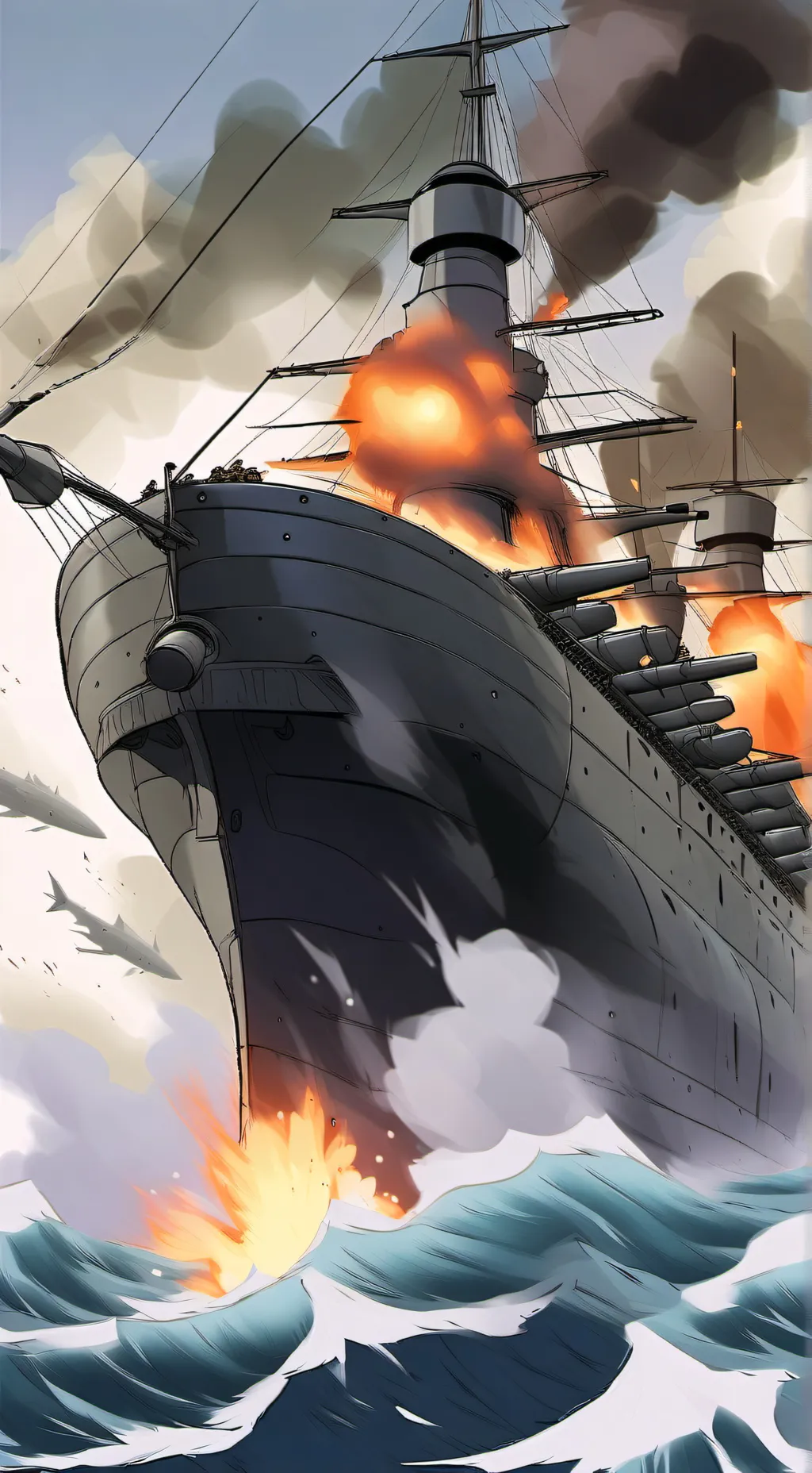 ai character: British Warship background