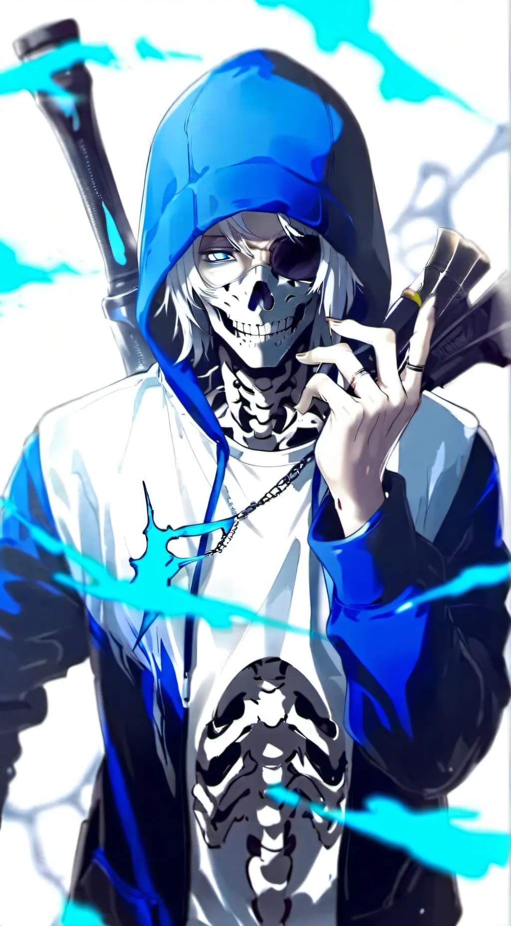 ai character: Sans background