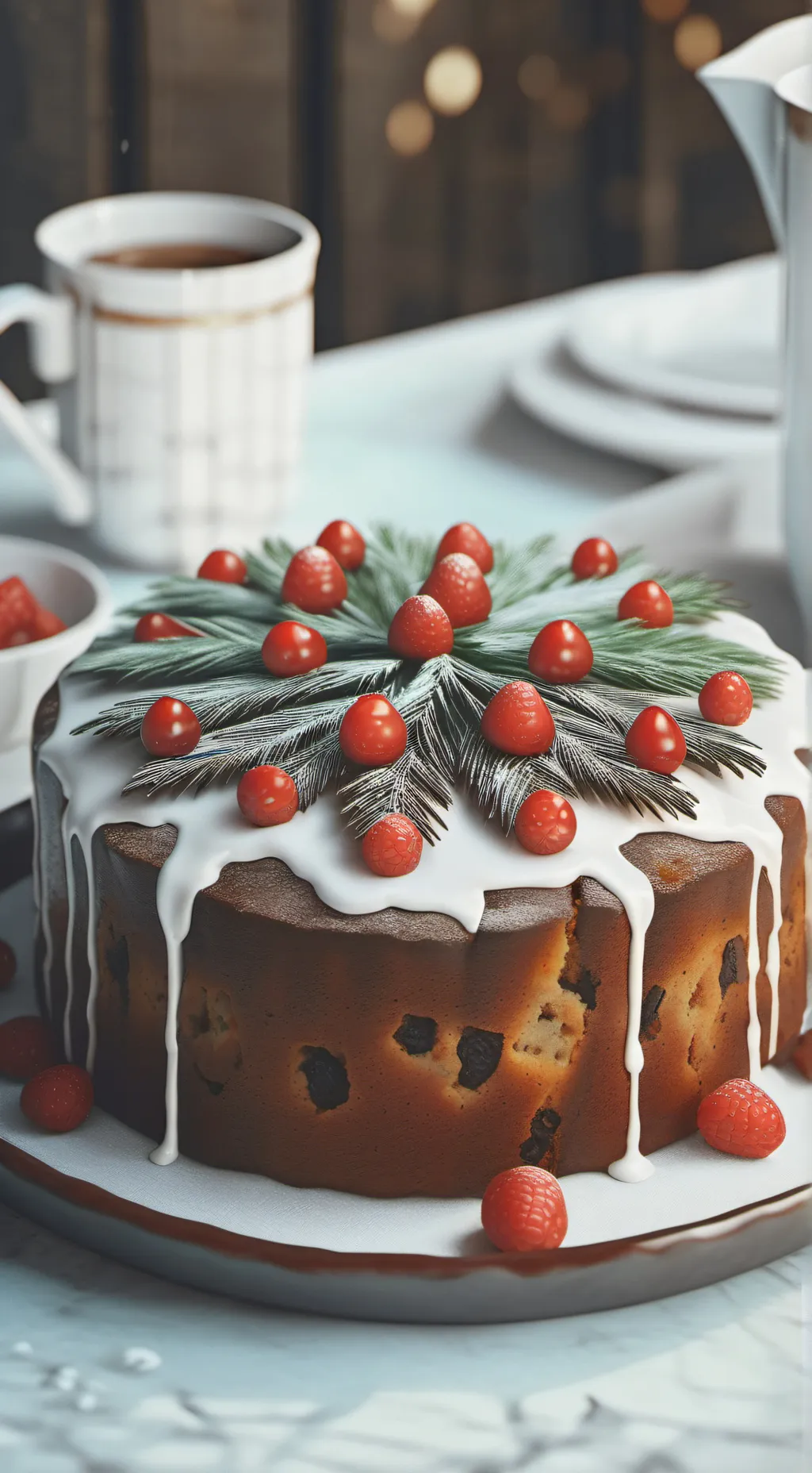 ai character: Fruitcake background