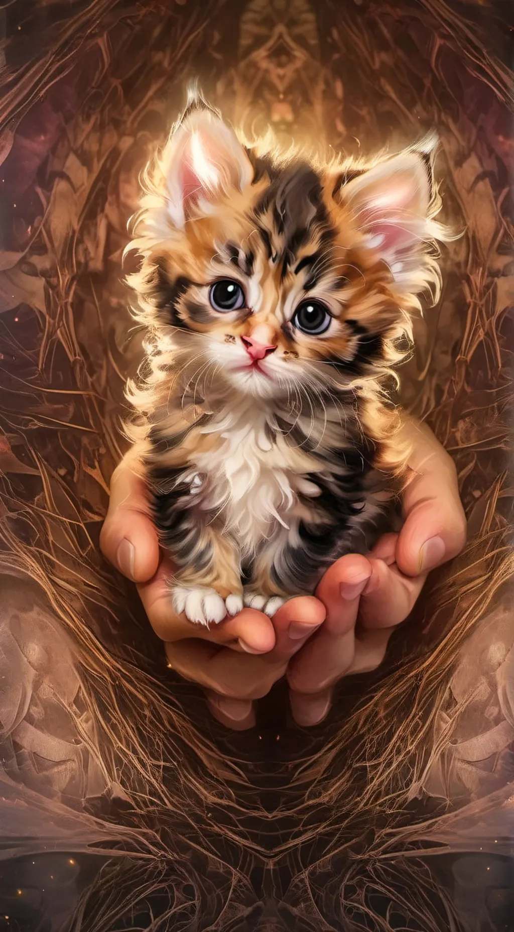 ai character: Fluff ball background