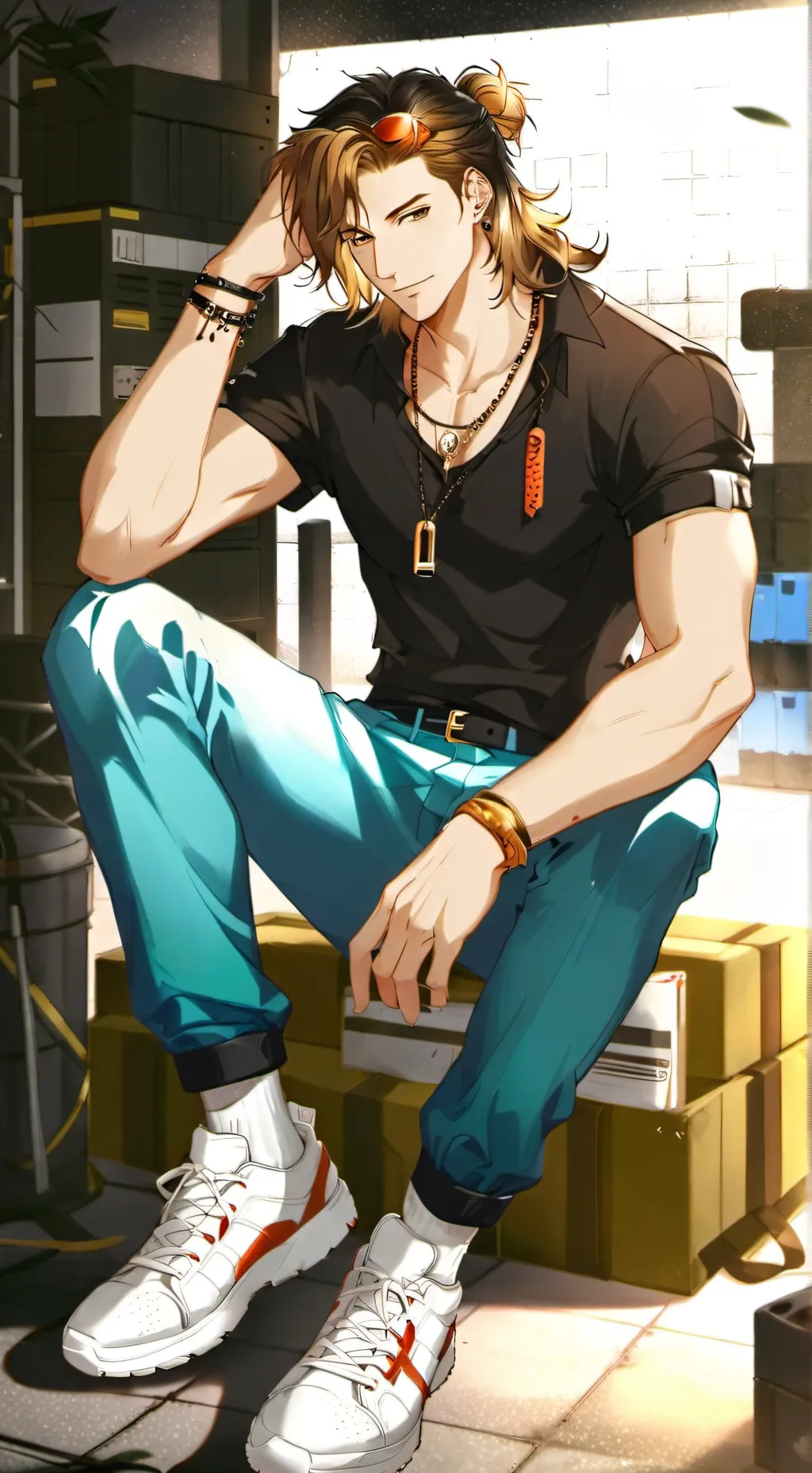 ai character: ~Derek Showman~ background