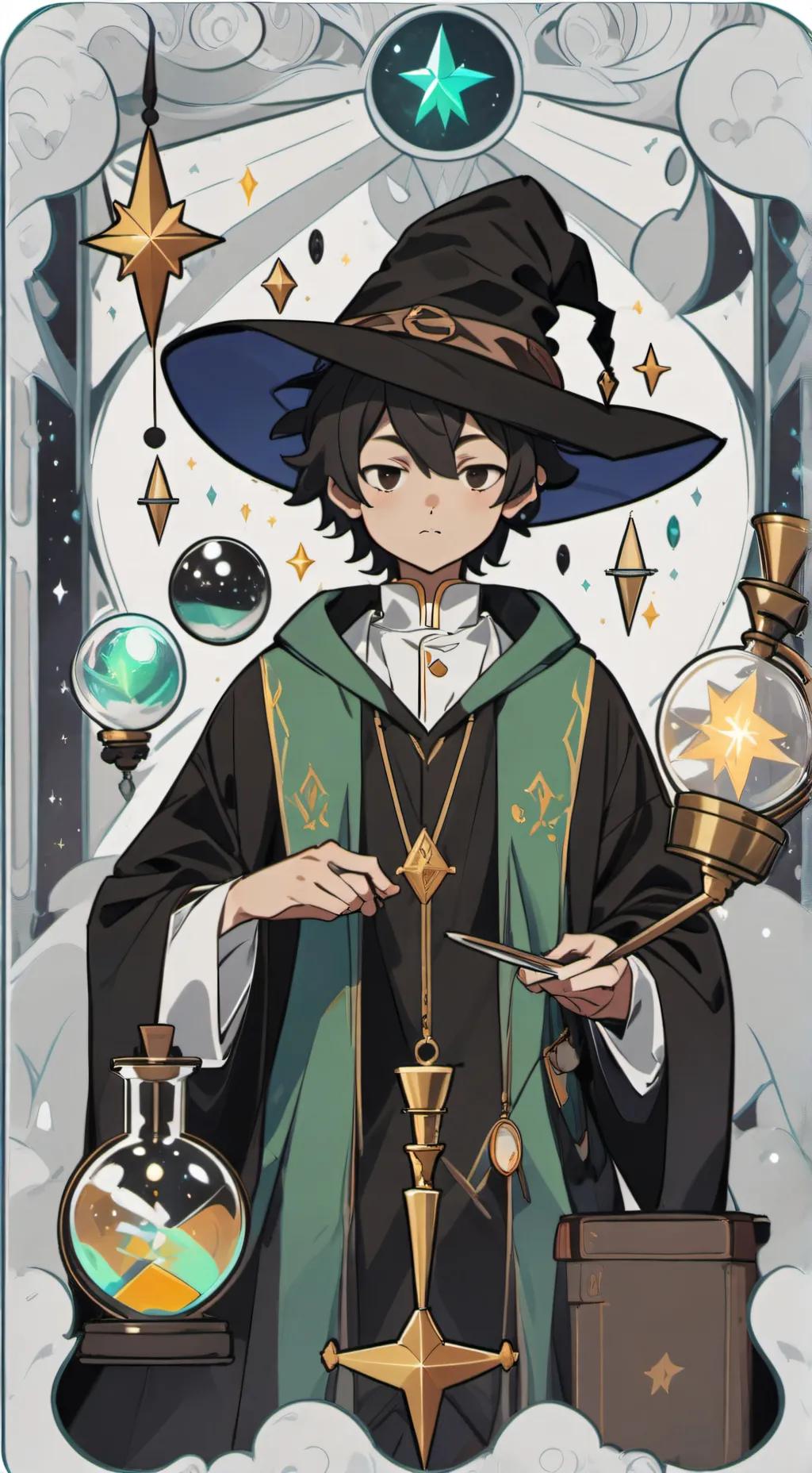 ai character: Slytherin gang  background