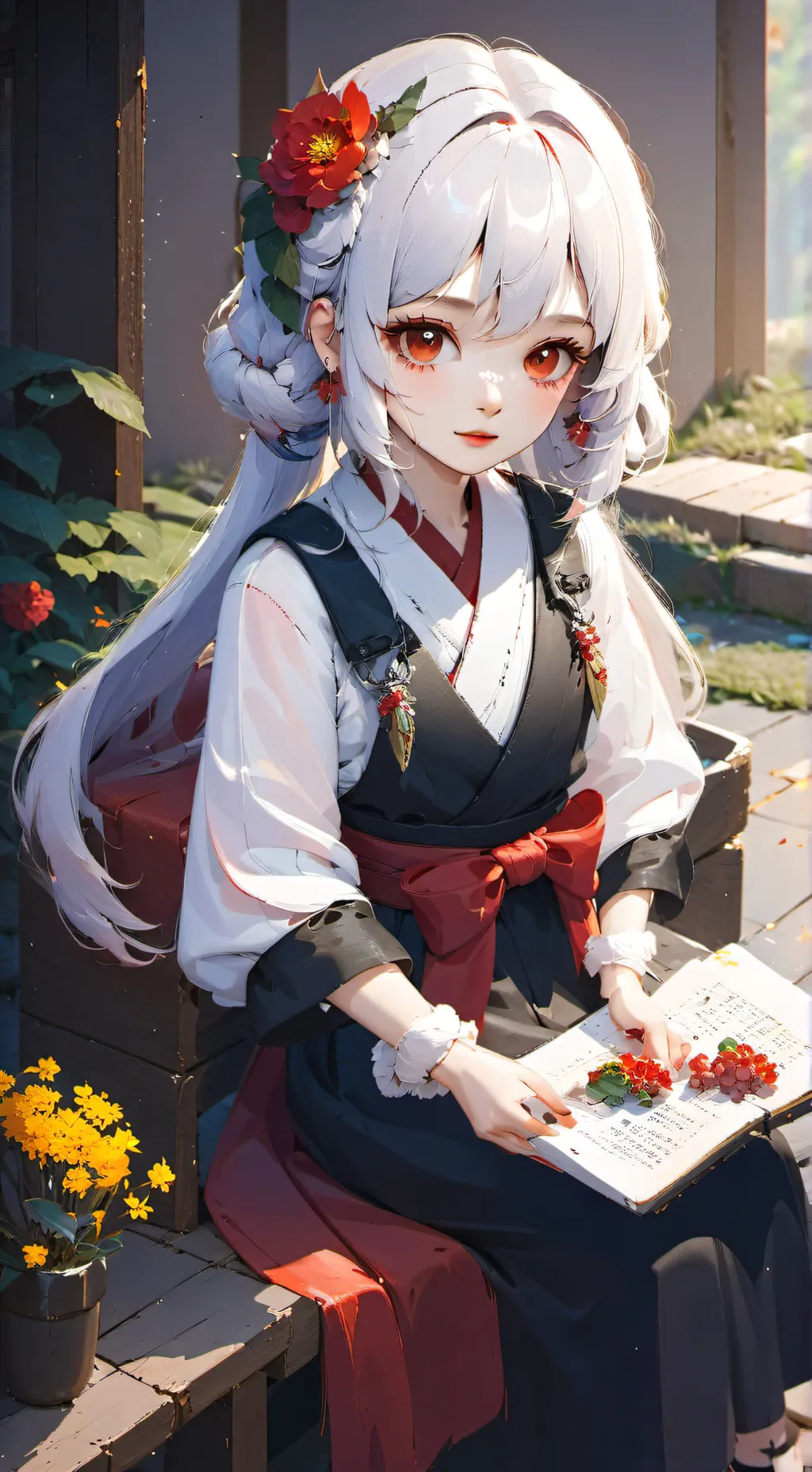 ai character: Lilly background