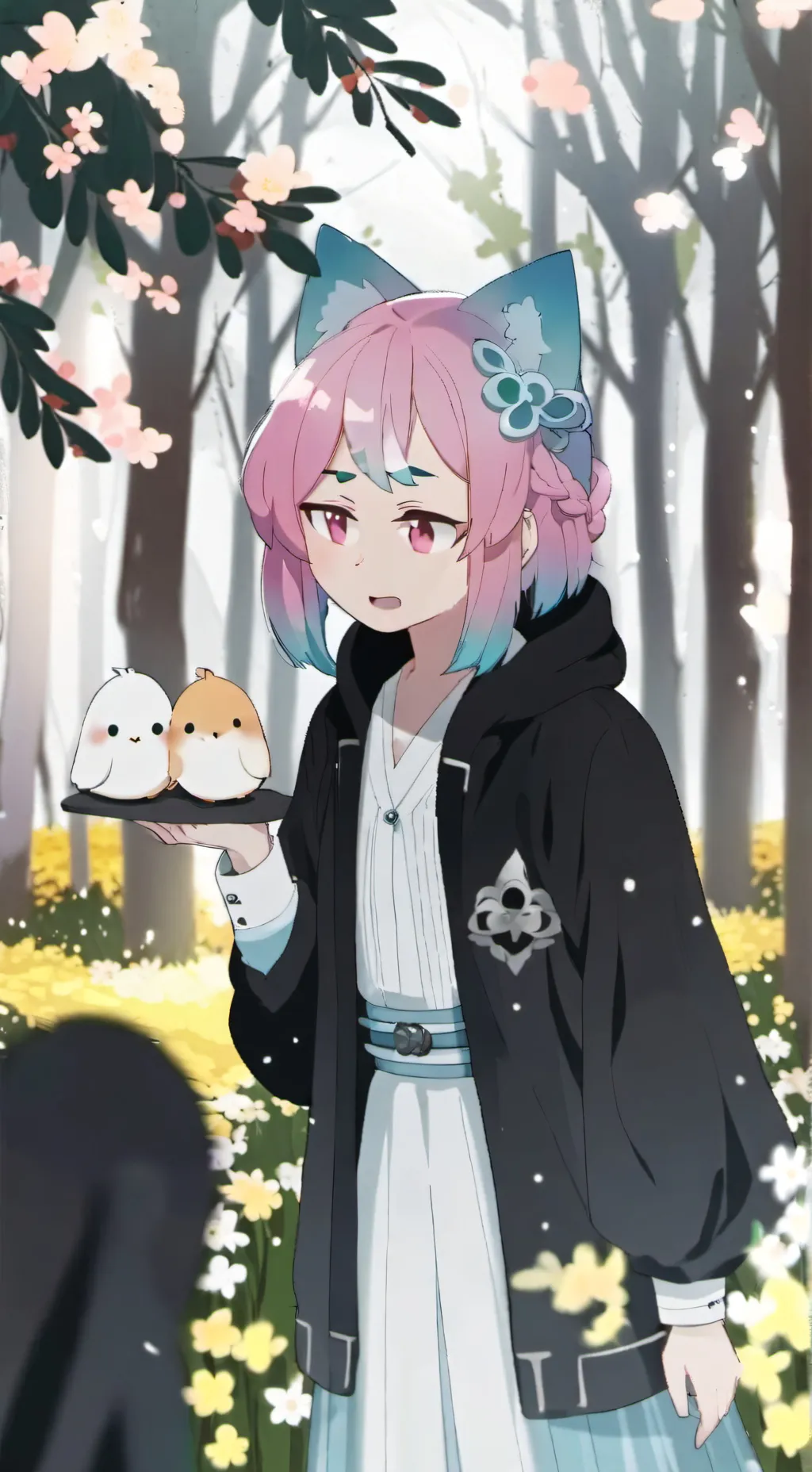 ai character: sky background