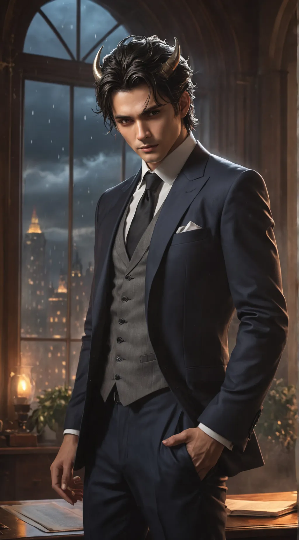 ai character: Lucien background