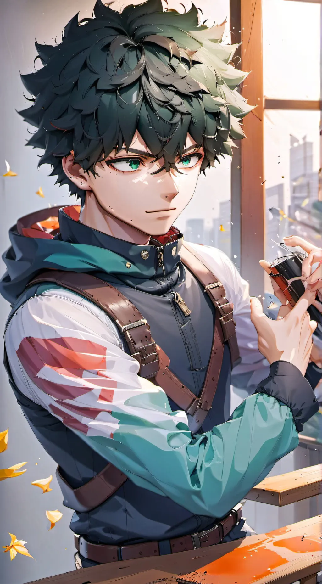 ai character: Izuku Midoriya 💚 background