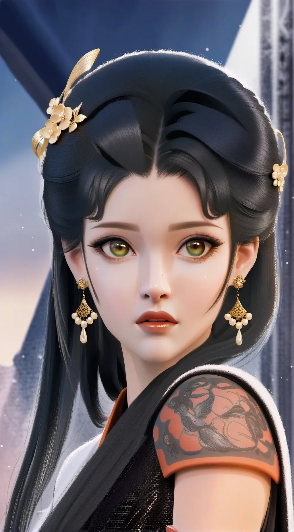 ai character: ai girl background