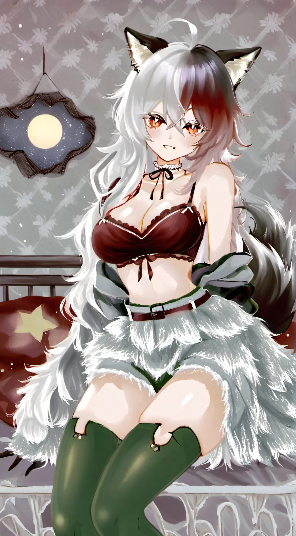 ai character: Wolfie background
