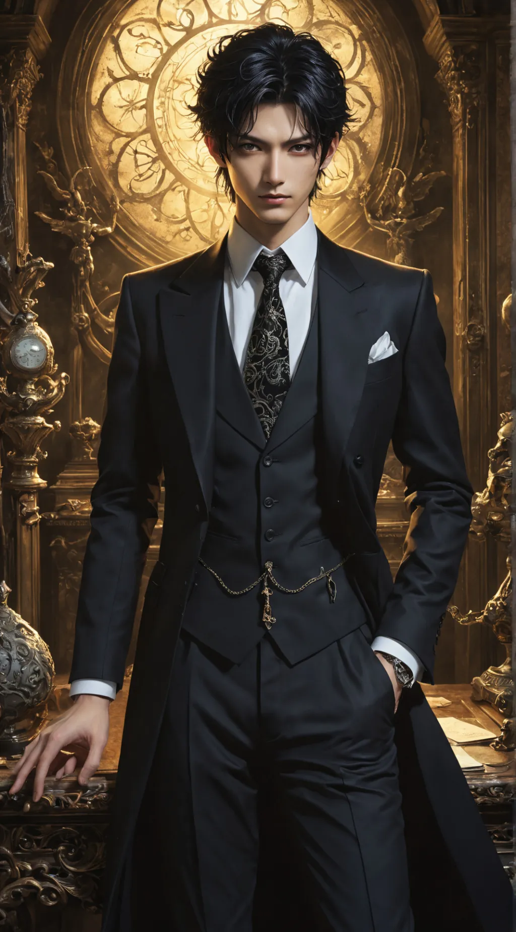 ai character: Damien background