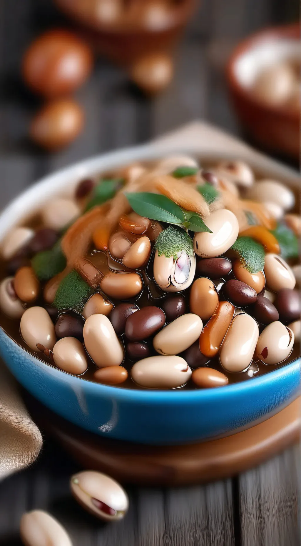 ai character: Bean background