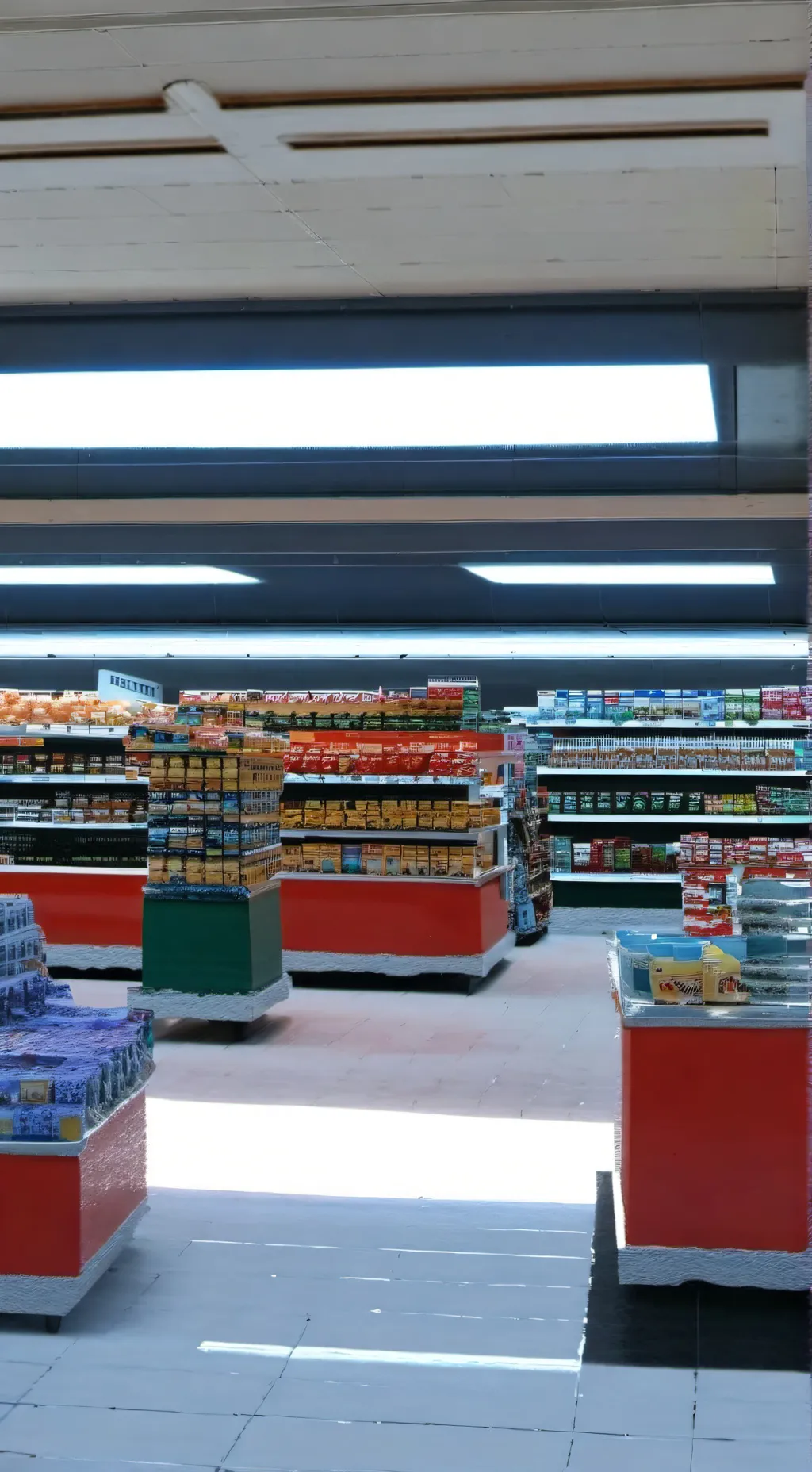 ai character: Supermercado background